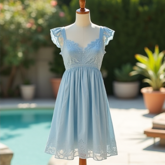 Elysian Blooms Broderie Anglaise Sun Dress