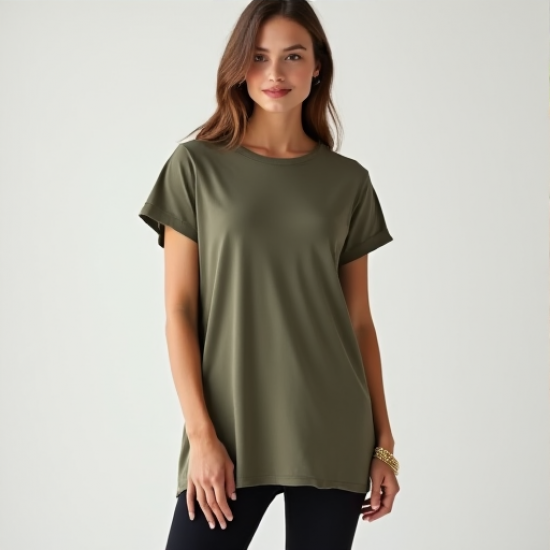Elysian Elegance Longline Tunic Tee