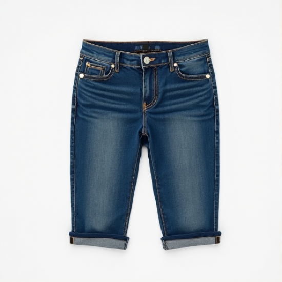Chic Comfort Denim Bermuda Shorts