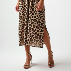 Savannah Chic Animal Print Slip Dress