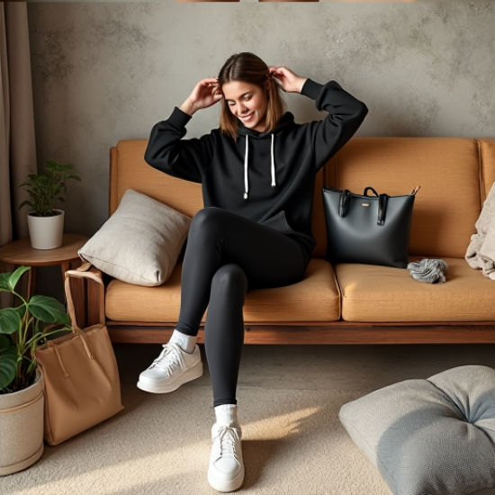 Chic Vibe Graphic Hoodie