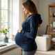 CozyNest Maternity Nursing Hoodie