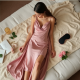 Elegance Cowl Neck Slip Dress