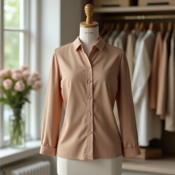 Chic Petite Tailored Blouse