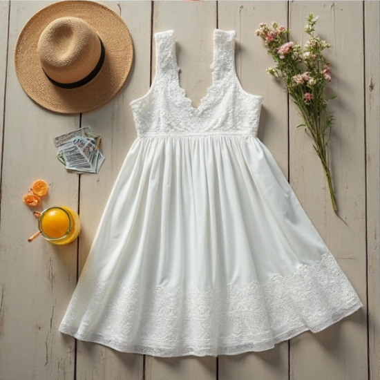 Elysian Blooms Broderie Anglaise Sun Dress