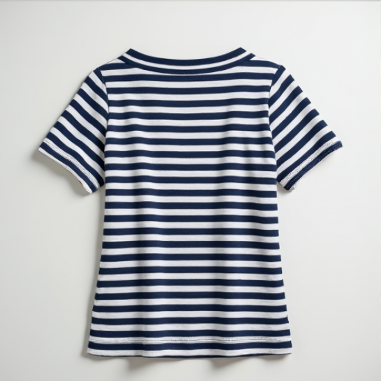 Nautical Charm Women's Boat Neck Striped Tee