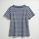 Nautical Charm Women's Boat Neck Striped Tee