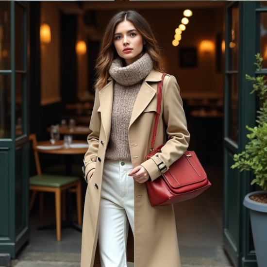 Elysian Elegance Trench Coat