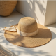 SunChic Raffia Straw Visor