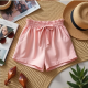 Chic Summer Breeze Tie-Front Paperbag Shorts