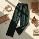 Elegance in Brocade: Cropped Trousers