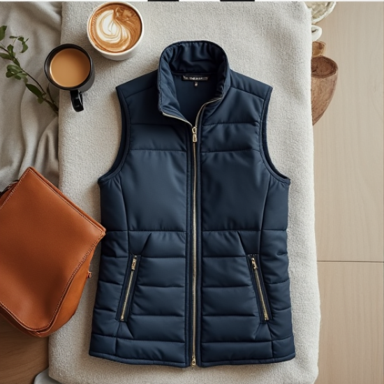 Elysian Elegance Longline Quilted Vest