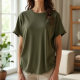 Chic Edge Raw Hem Tee