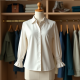 Chic Elegance Smocked Cuff Blouse