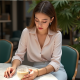 Chic Flow Women's Handkerchief Hem Blouse