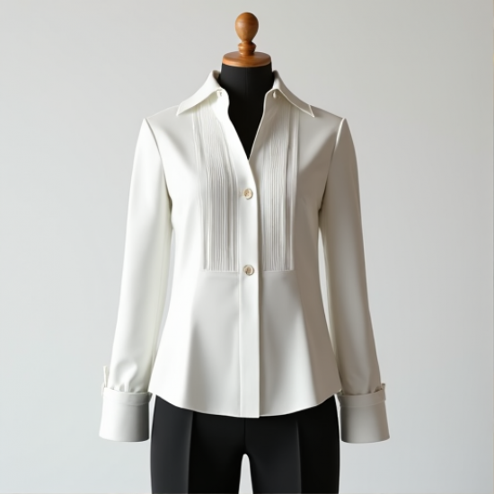 Elegance Tuxedo Blouse