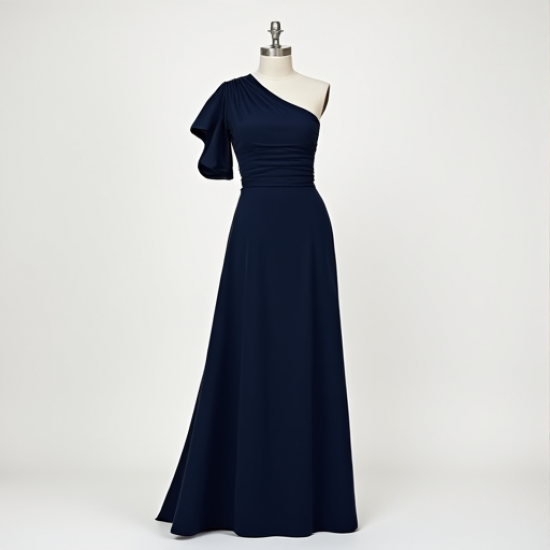 Elysian Elegance One-Shoulder Dress