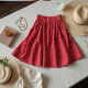 Chic Polka Dot A-Line Skirt