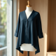 Chic Flow Women's Handkerchief Hem Blouse