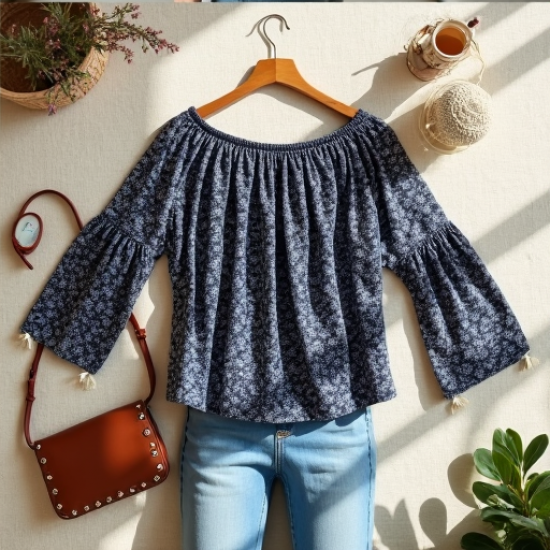 Boho Chic Tassel Blouse