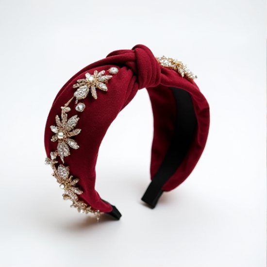Chic Elegance Wide Embellished Headband