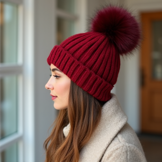 Cozy Luxe Pom-Pom Beanie