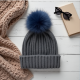 Cozy Luxe Pom-Pom Beanie