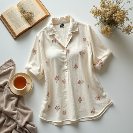 Vintage Blossom Tea Blouse