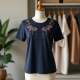 Embroidered Elegance Tee