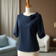 Elegant Charm Bow Detail Blouse