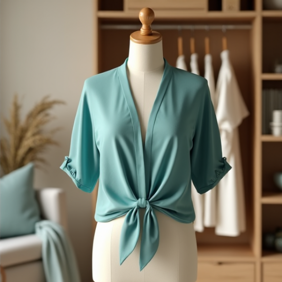 Chic Breeze Tie-Front Blouse