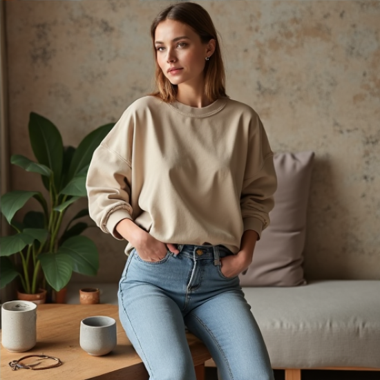 Urban Chic Minimalist Sweatshirt
