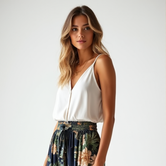 Chic Breeze Printed Palazzo Pants