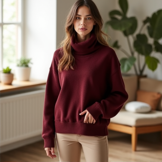 Cozy Luxe Funnel Neck Pullover