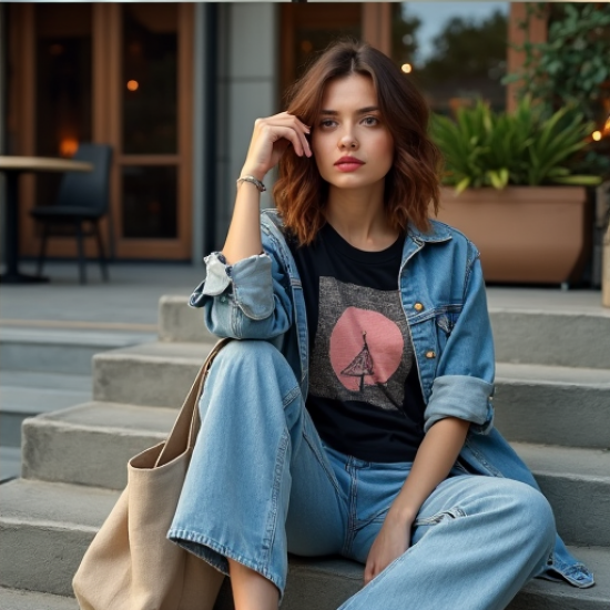 Urban Chic Oversized Graphic Tee