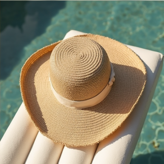 SunChic Raffia Straw Visor